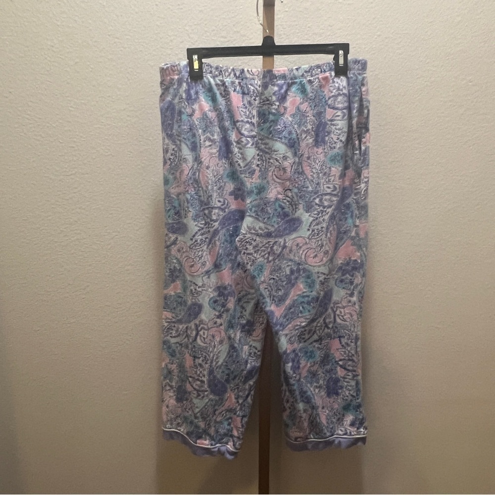 Aria, 2-Piece Pajama Set, lavender & aqua print Large - Picture 12 of 12